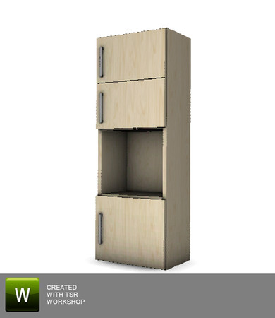 Sims 3 — Liams Corner Cabinet by Angela — Full lenght Cabinet for Liams Corner Kitchen. Made by Angela@TSR (2009) Please