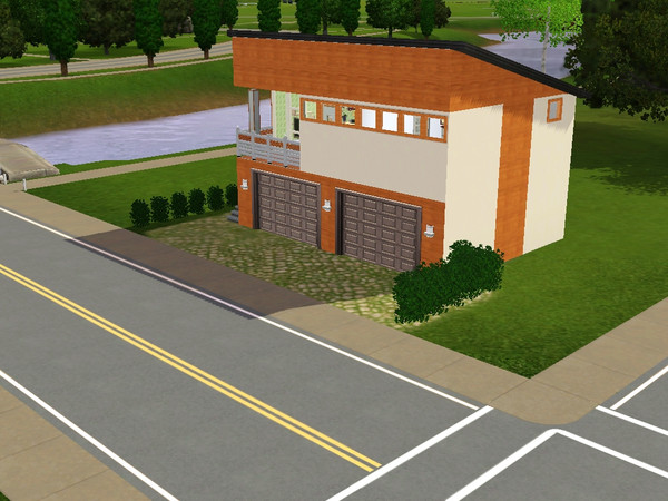 Sims 3 — Modern Lane 1 by eddys — Beutiful one bedroom house for single Sim or a couple. Enjoy :)