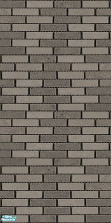 Sims 2 — Black Ceramic Brick Walls & Floors Set - Wall 01 by Sheera — Part of my Black Ceramic Brick Walls &