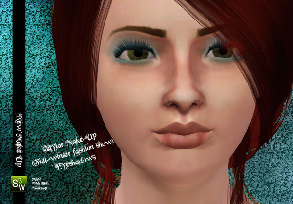 Sims 3 — Taylor Make-Up (Fall-Winter Fashion Show)-Eyeshadows by Frozen and Iced — New eyeshadows from Taylor fall-winter