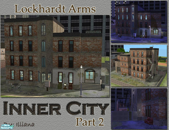 Sims 2 — Inner City 2 - Lockhardt Arms Apartments by Illiana — With the success of the Reisden Apartments, management has