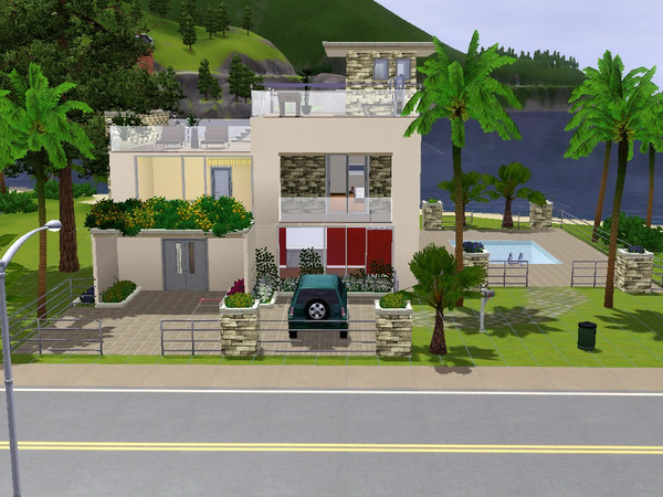 Sims 3 — Dreamday by fellasimsette — Dreamday is my last creation of house in the sims 3.It's verry modern design