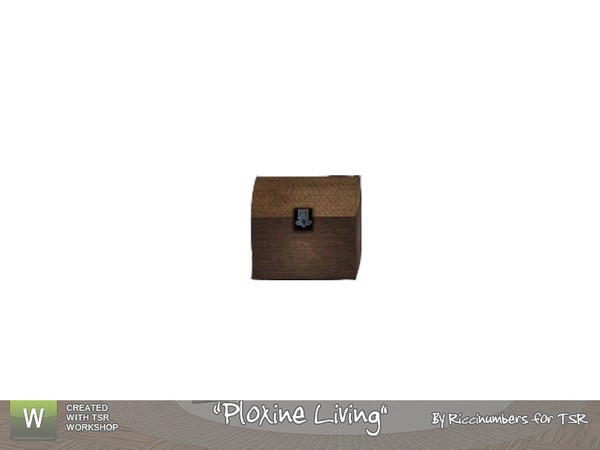 Sims 3 — Ploxine Living Small chest by TheNumbersWoman — Just a bit of small clutter for the living area. By RicciNumbers