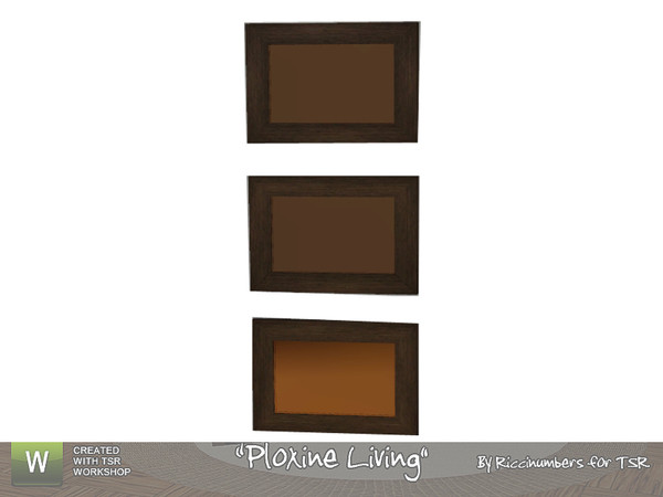 Sims 3 — Ploxine Living Mirrors by TheNumbersWoman — A Trio of mirrors to complete....well something. By RicciNumbers at