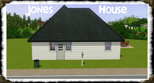 Sims 3 — Jones House by frisbud — Part of my Sims1 conversion series. The Jones family, and their house, was a Sim Day