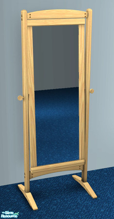Sims 2 — Winter Blossoms Mirror by ImmeK — A simple floor mirror made of light wood. Original Maxis object, no mesh or