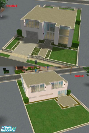 Sims 2 — Modern Loft by rachk116 — A 3 bedroomed modern dwelling with open-plan downstairs living and split-level kitchen