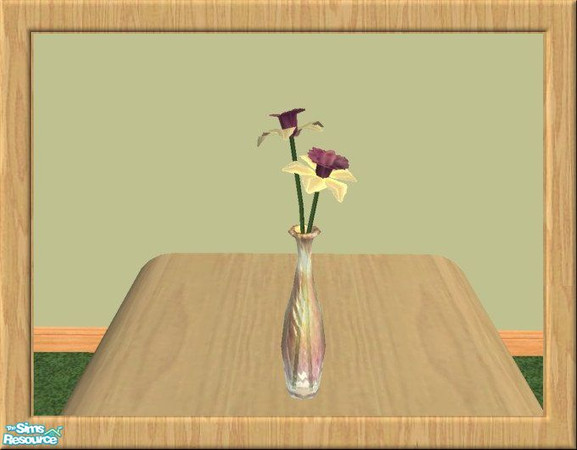 Sims 2 — Floristry Bud Vase by jeni — Part of a collection of recoloured Maxis plants. Some with new pots, some new