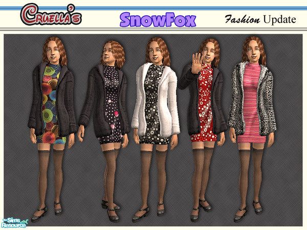 Sims 2 — am_SnowFox by Cruella — Everyday and Seasons wear for the fashionable Sims.