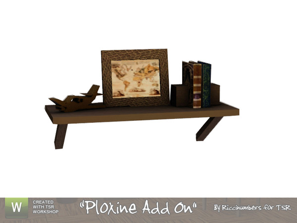 Sims 3 — Ploxine Add On Shelf by TheNumbersWoman — A nice pretty Shelf. You can't use it really, but what do you want for