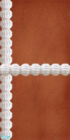 Sims 2 — Gingerbread frosting wall set - Wlgbfrostlftmid by Kaeliana BrightStar — A Gingerbread frosting wall set for