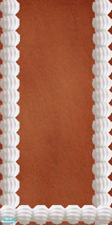 Sims 2 — Gingerbread frosting wall set - Wlgbfrostlftrghtbase by Kaeliana BrightStar — A Gingerbread frosting wall set
