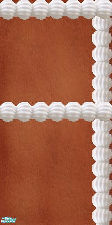 Sims 2 — Gingerbread frosting wall set - Wlgbfrostrghttrimmid by Kaeliana BrightStar — A Gingerbread frosting wall set