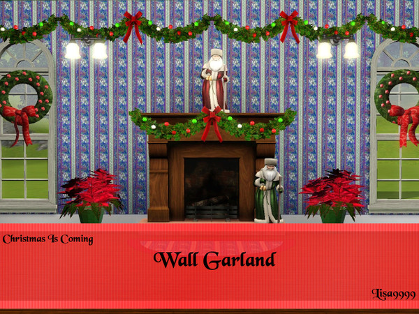 Sims 3 — Wall Garland by lisa9999 — Wall Garland. Lisa9999 TSRAA Garland is found under Decor, paintings. It is a wall