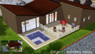 Sims 3 — Couple's Modern Home by dannyp61 — Single bedroom house with kitchen, dining room, living room, bathroom,