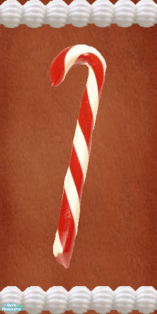 Sims 2 — Gingerbread red and white candy cane walls - Wlgbcndycnredlftfrosttrimbase by Kaeliana BrightStar — Gingerbread