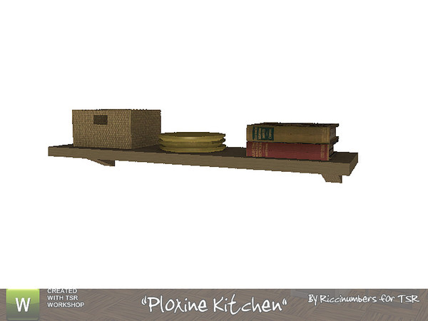 Sims 3 — Ploxine Kitchen Shelf by TheNumbersWoman — Some more decorations for your Kitchen. By RicciNumbers at TSR.