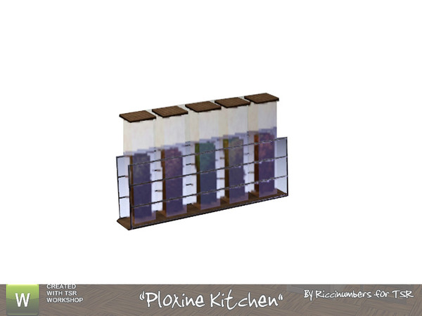 Sims 3 — Ploxine Kitchen Spice Rack by TheNumbersWoman — Spices for your counter. Every Kicthen should have them. Right?