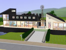 Sims 3 — Solar House by woodenslurpy — Passive solar home with a long east-west axis. Front of the house should face