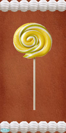 Sims 2 — Gingerbread yellow green white lolly pop frosting wall set  - Wlgblollypopyllwgrnwhtfrosttrimbase by Kaeliana