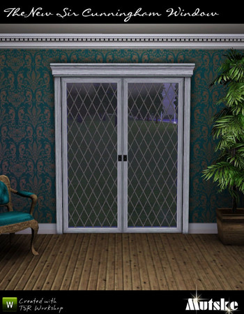 Sims 3 — Door brasserie with glass 2x1 by Mutske — Matches the Sir Cunningham Window. New Diamond Lead, wallmask problem
