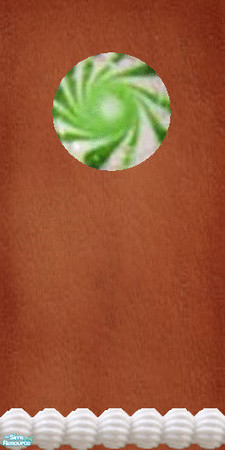 Sims 2 — GIngerbread green candy walls - Wlgbcndygrnfrostbase by Kaeliana BrightStar — Gingerbread walls with candy and
