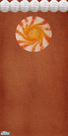 Sims 2 — Gingerbread orange candy wall set - Wlgbcndyorfrosttrim by Kaeliana BrightStar — Gingerbread walls with orange
