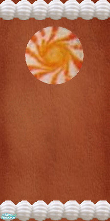 Sims 2 — Gingerbread orange candy wall set - Wlgbcndyorfrosttrimbase by Kaeliana BrightStar — Gingerbread walls with