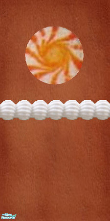 Sims 2 — Gingerbread orange candy wall set - Wlgbcndyorfrostmid by Kaeliana BrightStar — Gingerbread walls with orange
