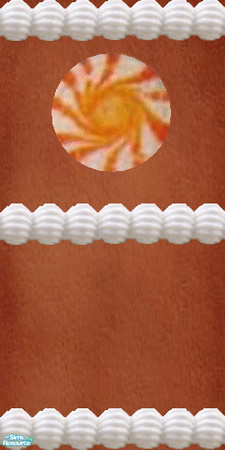 Sims 2 — Gingerbread orange candy wall set - Wlgbcndyorfrosttrimmidbase by Kaeliana BrightStar — Gingerbread walls with