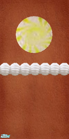Sims 2 — Gingerbread yellow candy wall set - Wlgbcndyyllwfrostmid by Kaeliana BrightStar — Gingerbread walls with yellow
