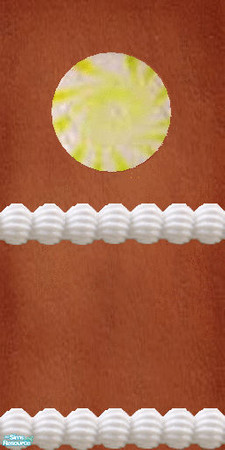 Sims 2 — Gingerbread yellow candy wall set - Wlgbcndyyllwfrostmidbase by Kaeliana BrightStar — Gingerbread walls with