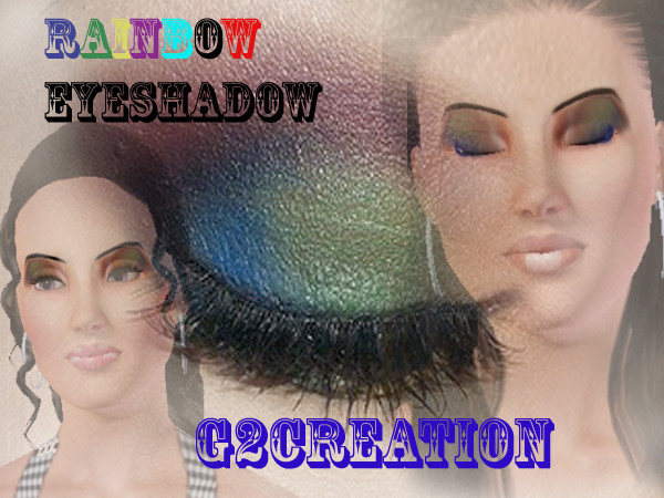 Sims 3 — RAINBOW EYESHADOW by G2creation — RAINBOW EYESHADOW