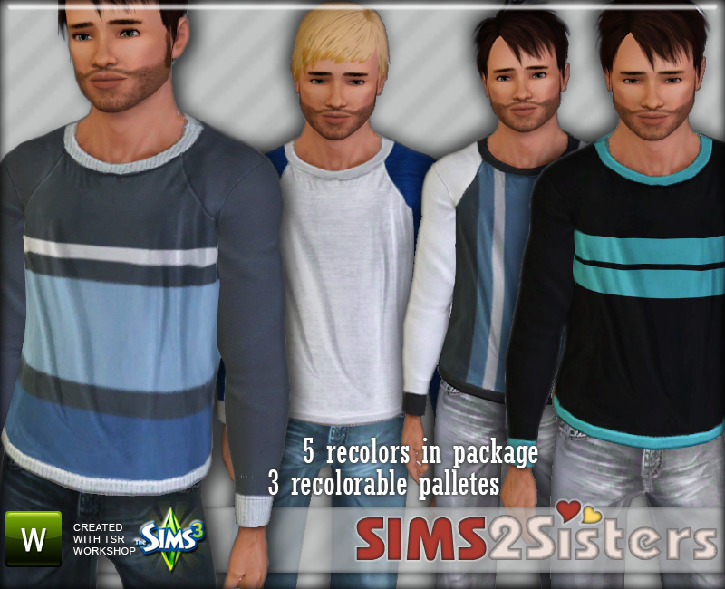 The Sims Resource - S2S Long Sleeves T-shirt