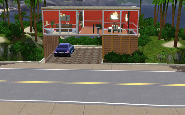 Sims 3 — Modern Living #1 by trevormoorehomes — This is my first creation ever! This house features one bedroom, one