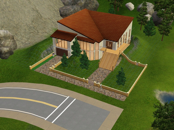 Sims 3 — 2 Bed 2 Bath Modern Beauty by flailing — Unfurnished. Open floor plan. All Maxis content. Partially decorated