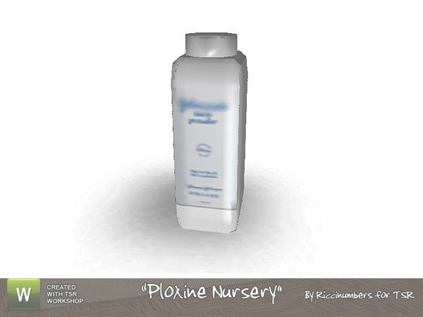 Sims 3 — Ploxine Baby Powder by TheNumbersWoman — What's a nursery without the powder? By RicciNumbers at TSR.