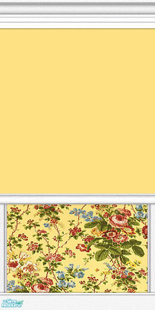 Sims 2 — Bastide Wall Collection - #07 by paintedladysims — 7 of 12 wall designs in the collection.