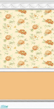 Sims 2 — Grandma\'s Garden Wall Collection - #05 by paintedladysims — 5 of 21 wall designs in the collection.