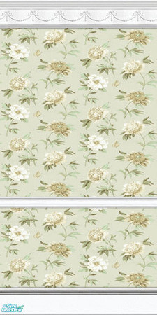 Sims 2 — Grandma\'s Garden Wall Collection - #10 by paintedladysims — 10 of 21 wall designs in the collection.