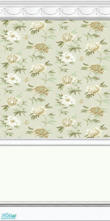 Sims 2 — Grandma\'s Garden Wall Collection - #11 by paintedladysims — 11 of 21 wall designs in the collection.