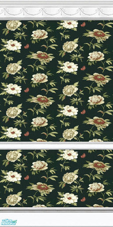 Sims 2 — Grandma\'s Garden Wall Collection - #19 by paintedladysims — 19 of 21 wall designs in the collection.