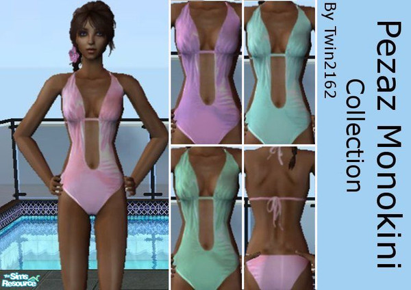 Sims 2 — Pezaz Monokini Collection by twin2162 — Who loves Monokinis, Me!! In the sims 2 that is, I\'ve never had the