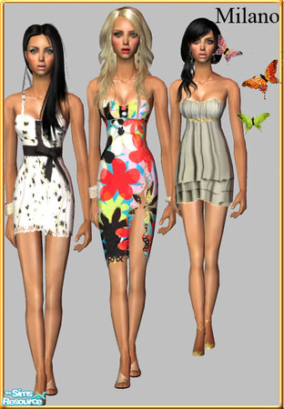 Sims 2 — Summer dresses by milanokat — 