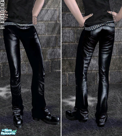 The Sims Resource - Cyber Goth Outfits for Adult Males