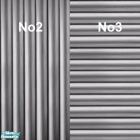 Sims 2 — Super Tough Aluminum  Set by tamlfra — There already was a decent aluminum wall in the game, so I tweaked it,