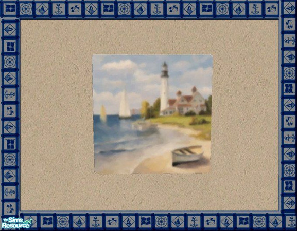 Sims 2 — Goleudy Watercolour by jeni — Originally created for the residents of Beacon Falls, this collection of paintings