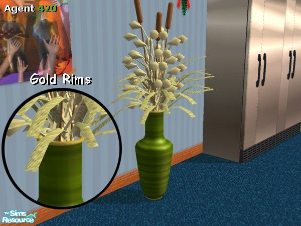 Sims 2 — A420 Fancy Light Green Base for Vase by Agent420 — A Fancy Light Green Base for Marilu's Hat Shop - Vase MESH.