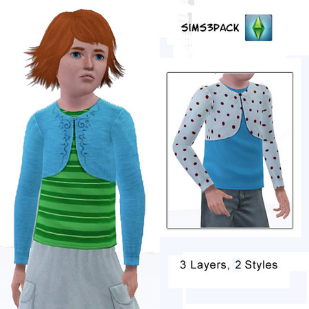 Sims 3 — Oepu CF Bolero Top by oepu — Bolero top for female childs by oepu