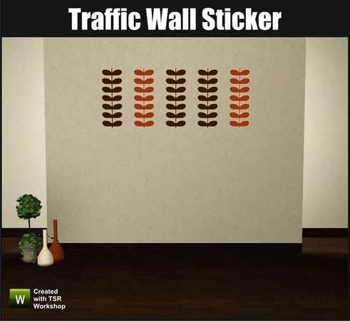 Sims 3 — Traffic Wall Sticker by Gosik — Traffic Wall Sticker by Gosik at The Sims Resource. 